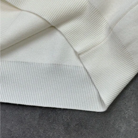 Prada Women's White Sweater with Black Accents - Picture 6 of 6